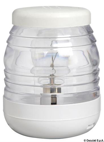 Fanale testa albero bianco/bianco 360° 24 V